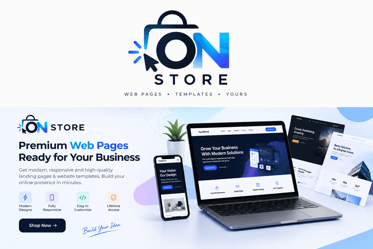 On template store banner