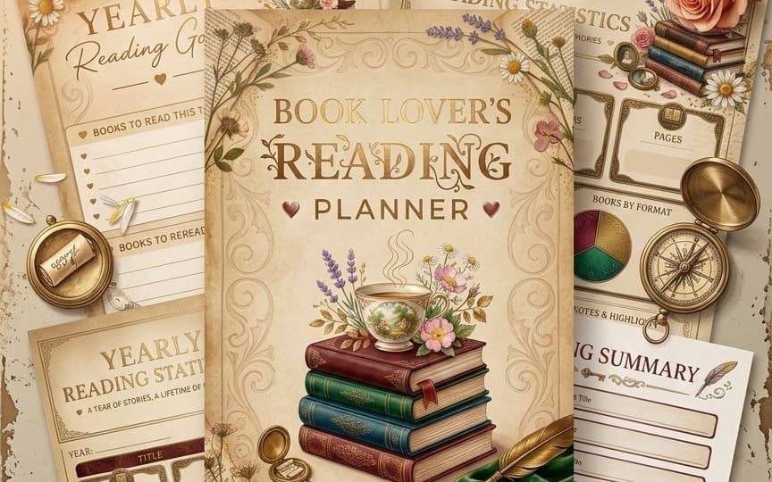 Reader’s Journey – Annual Reading Planner (30 Books)
