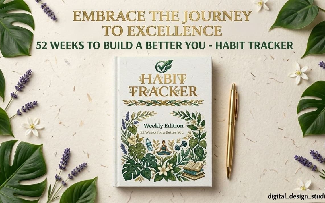 Habit Tracker — Weekly Edition | دفتر تتبع العادات الأسبوعي