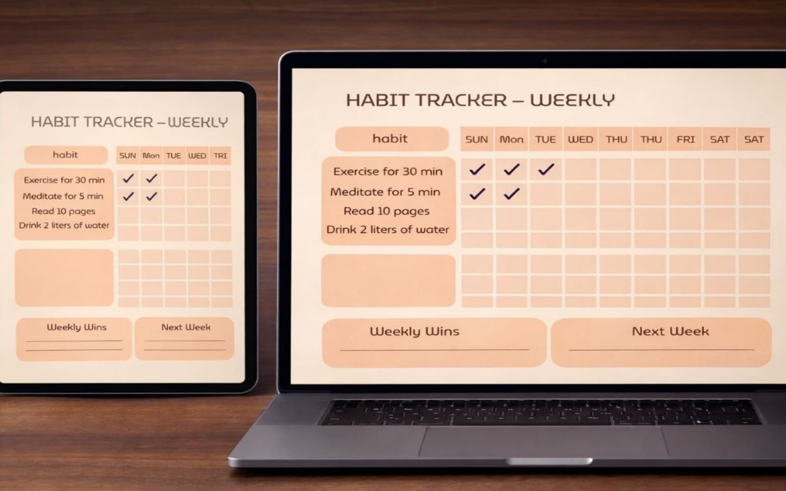 Habit Tracker — Weekly Edition (52 Weeks)