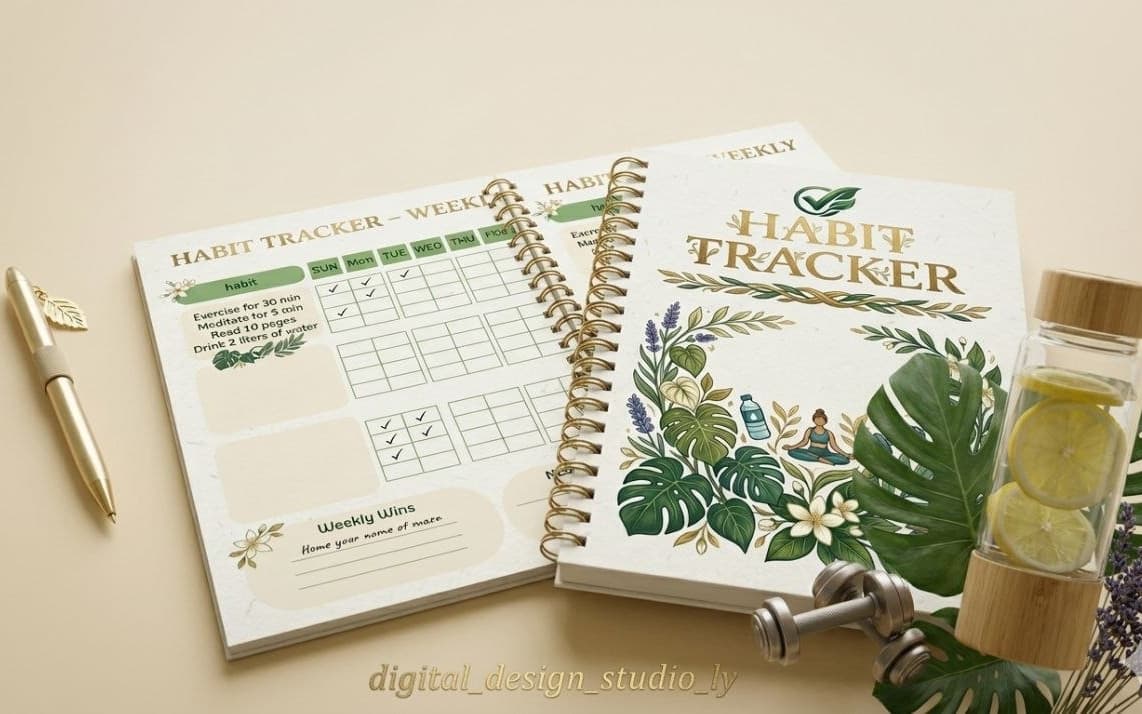 Habit Tracker — Weekly Edition | دفتر تتبع العادات الأسبوعي