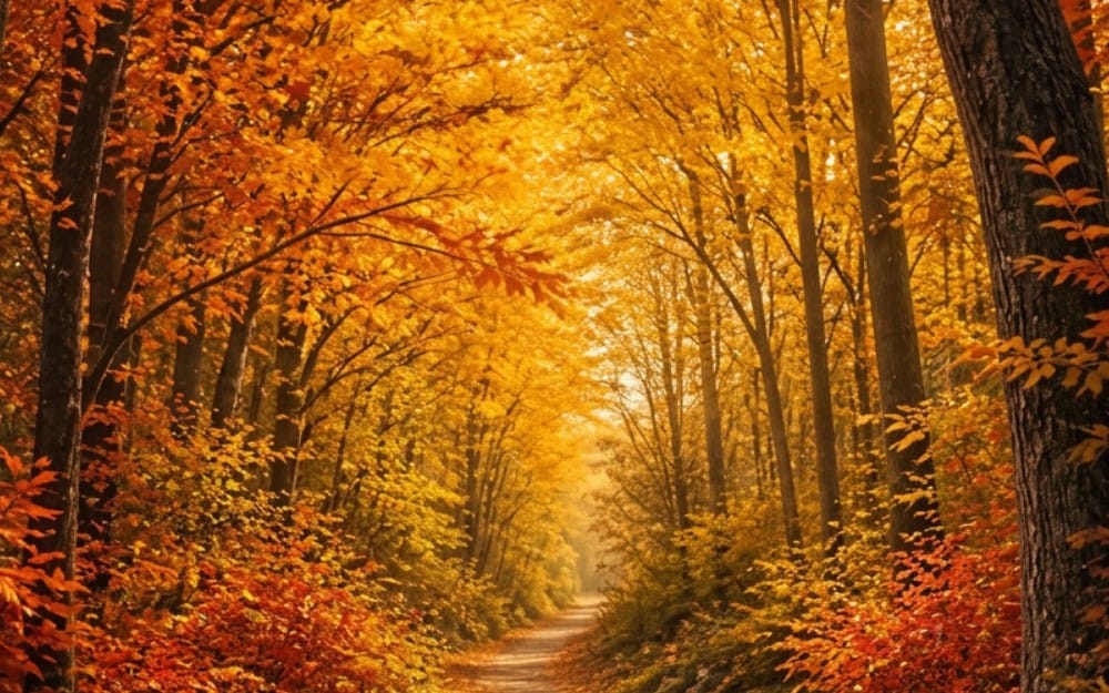 Autumn Forest: 14 Nature Coloring Pages
