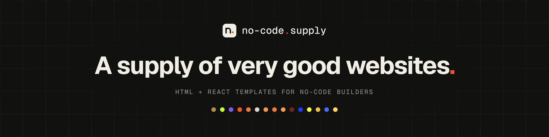 no-code.supply store banner