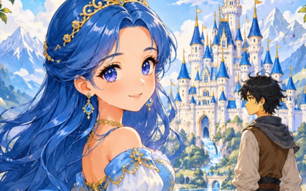 The Blue-Haired Princess and the Hidden Prince