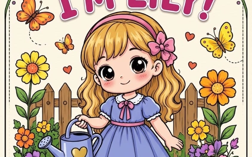 garden adventures-lily’s coloring book