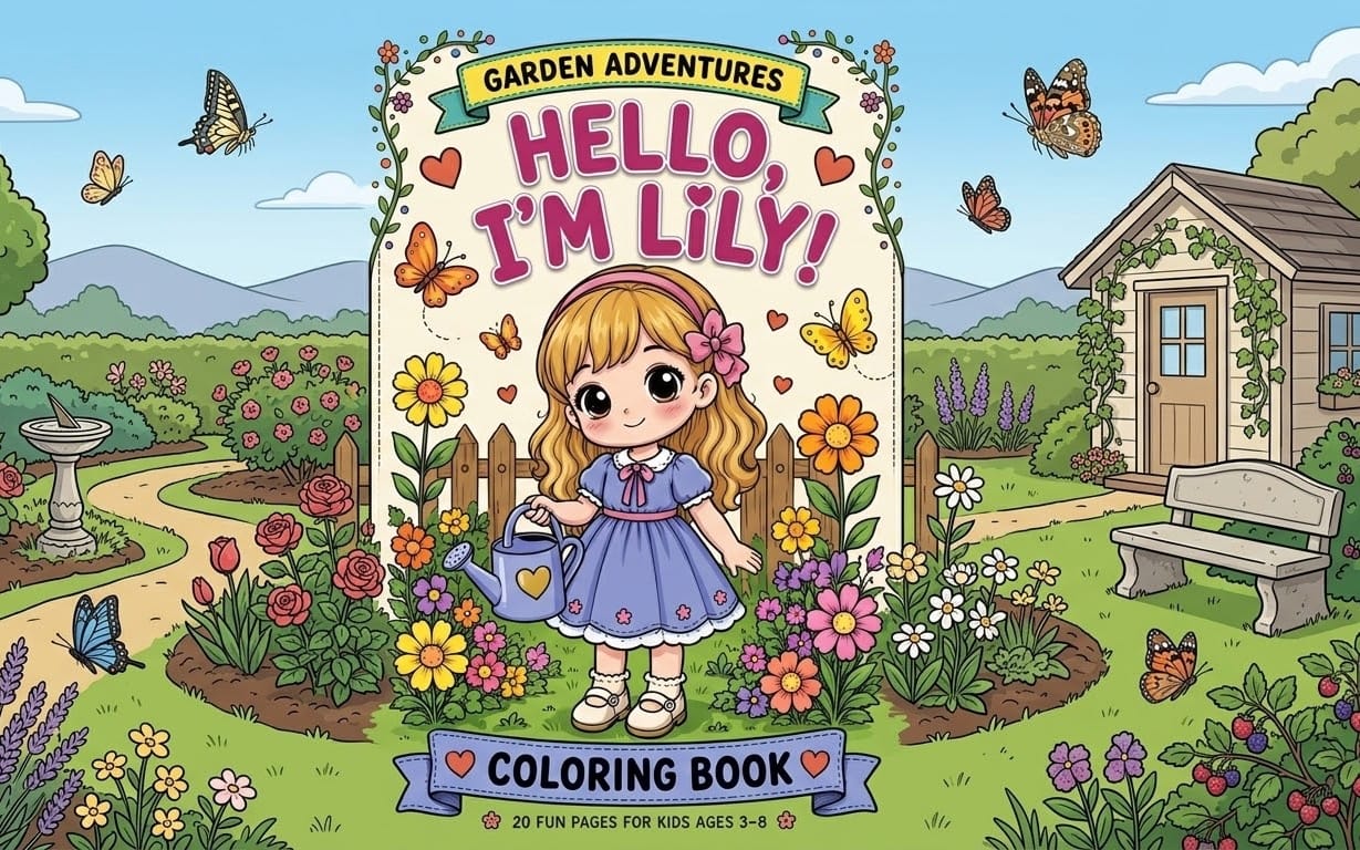 garden adventures-lily’s coloring book