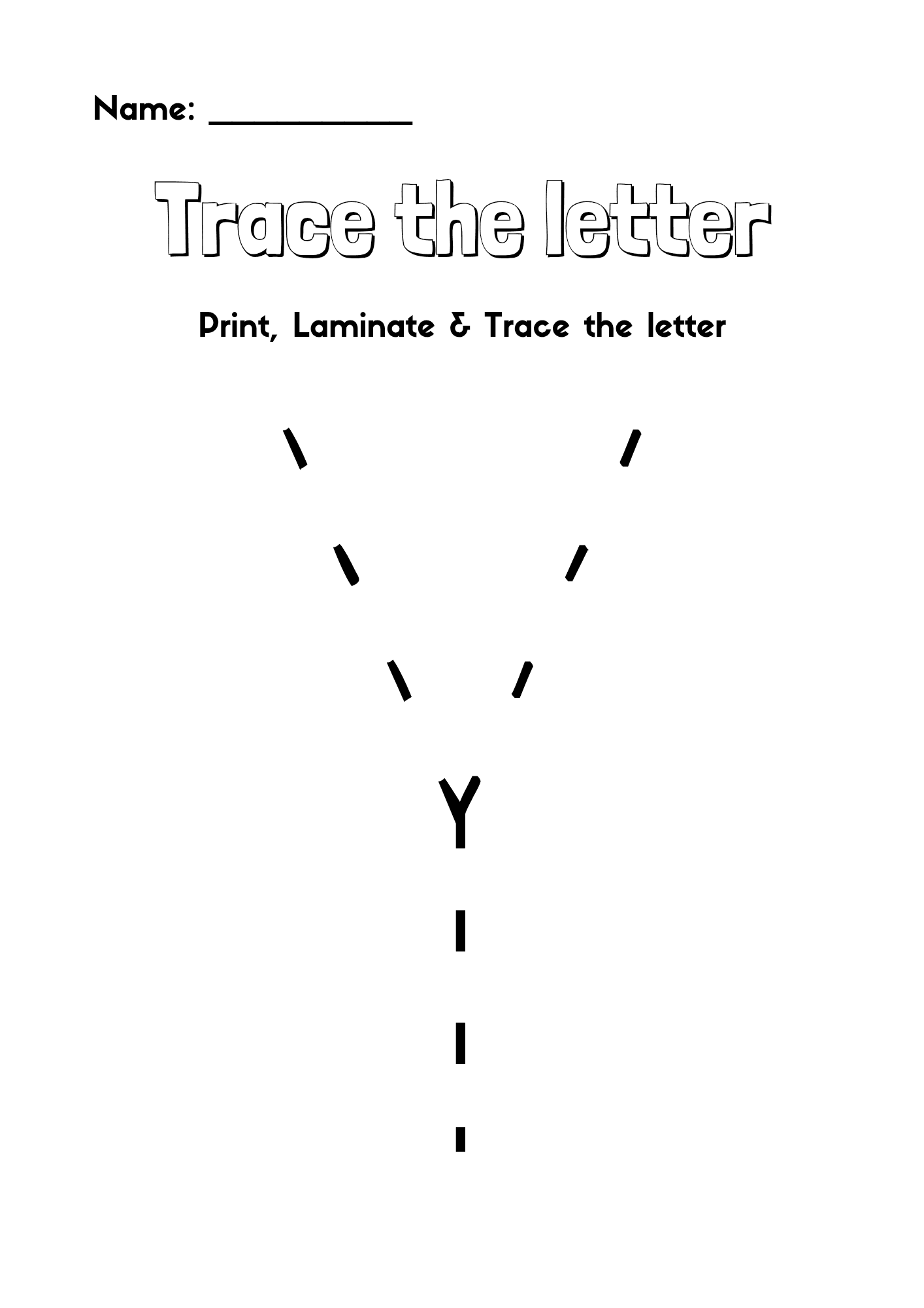 Tracing Alphabets