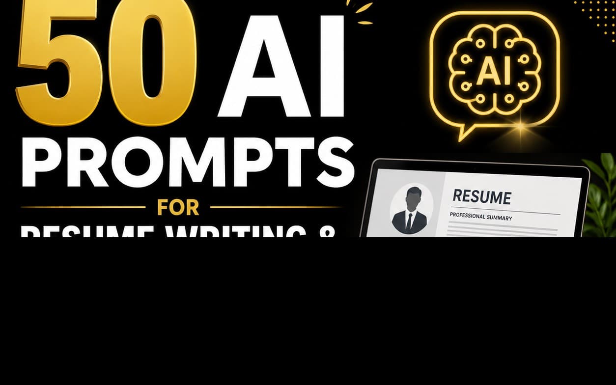 50 AI Prompts for Resume Writing & Job Applications