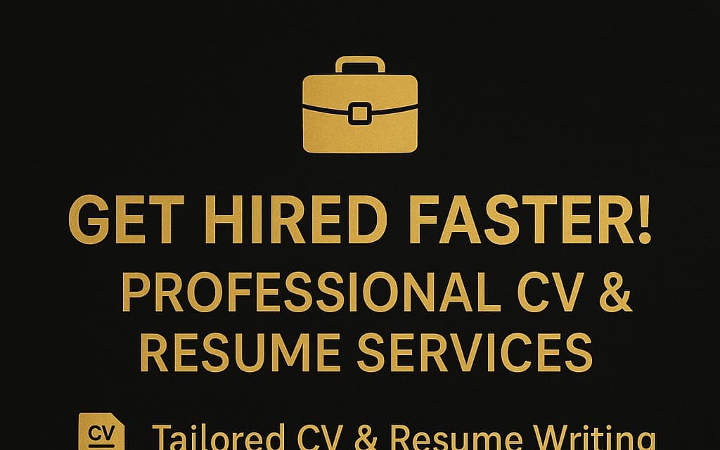 Resume template for quick job application
