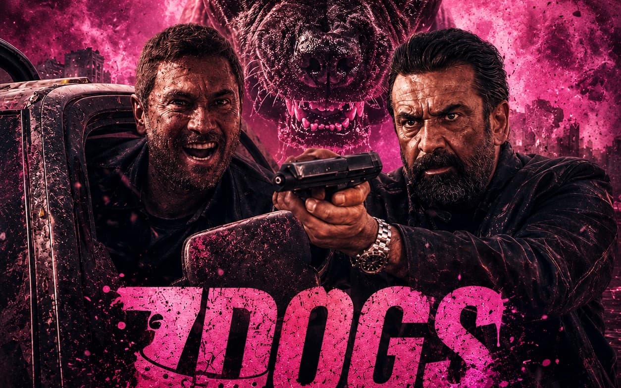 7DOGS Official Cinematic Poster – Neon Crime Thriller