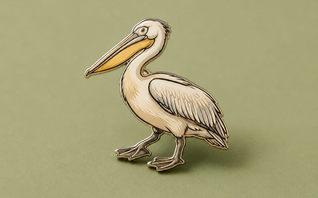 Great white pelican icon