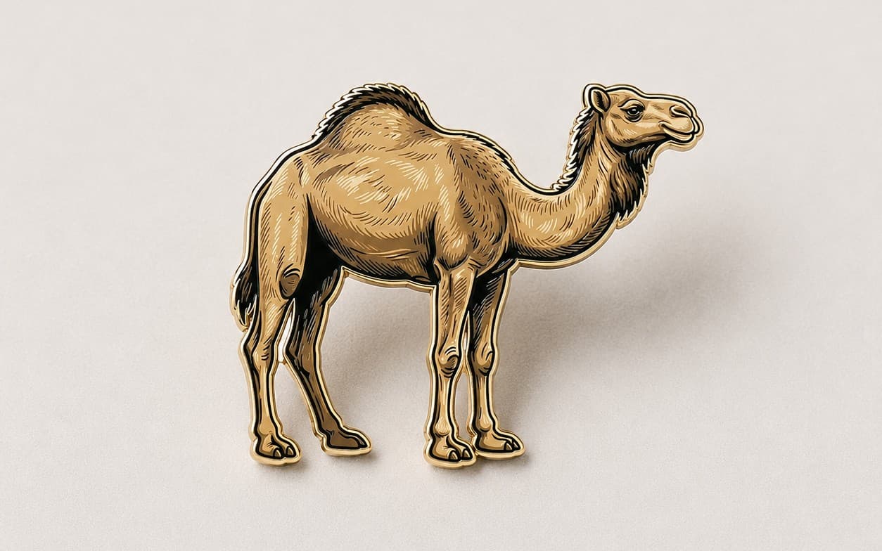 Dromedary camel icon