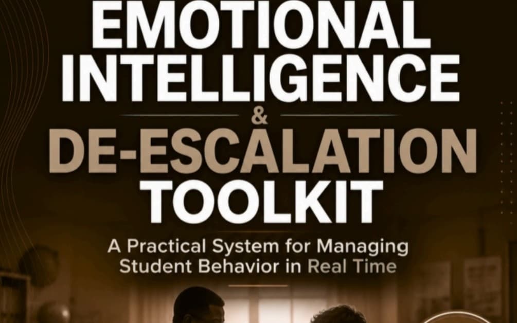 EMOTIONAL INTELLIGENCE & DE-ESCALATION TOOLKIT FOR EDUCATORS