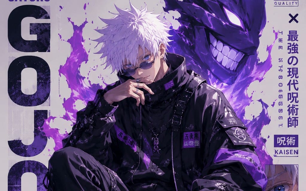 Satoru Gojo – Techwear Limited Edition | Premium Anime Poster