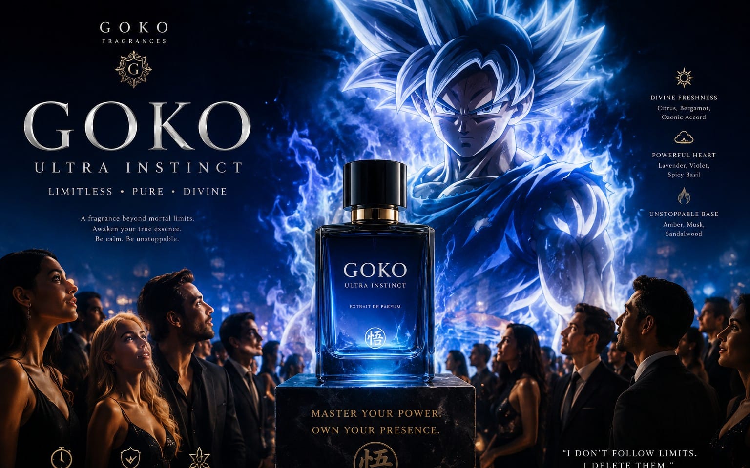 GOKO Ultra Instinct Extrait De Parfum – Limitless. Pure. Divine.