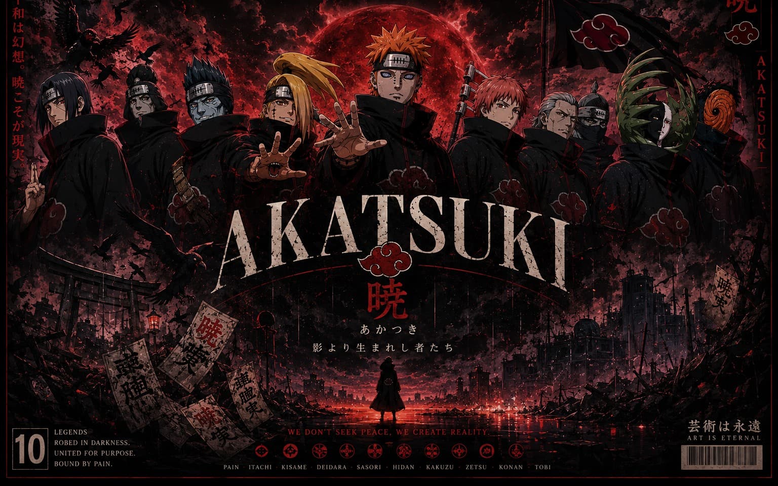 Akatsuki: Shadows of Peace Premium Anime Poster