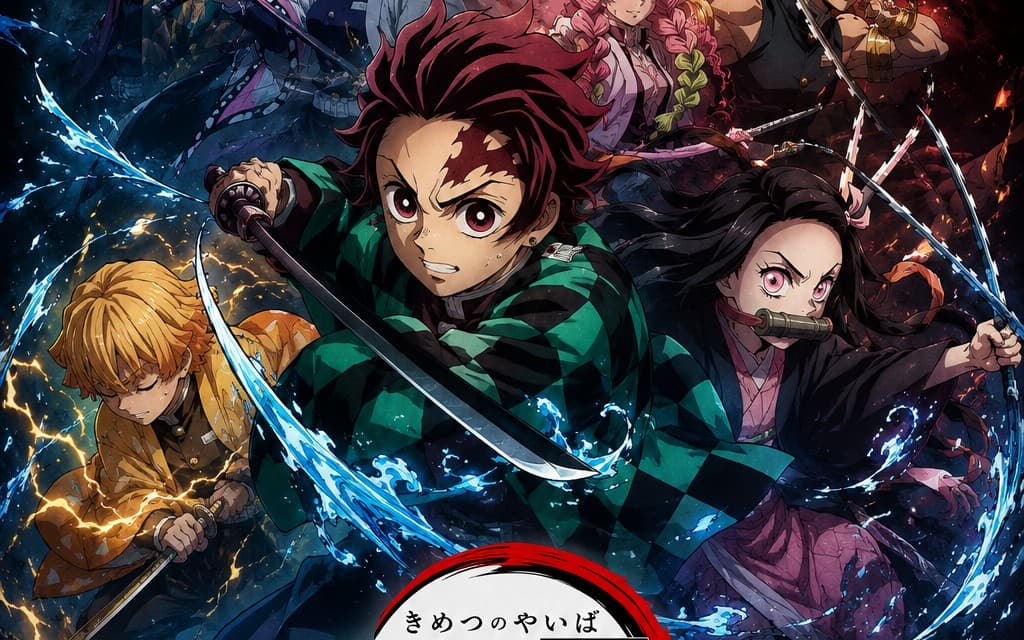 Demon Slayer: Ultimate Warriors Premium Anime Poster