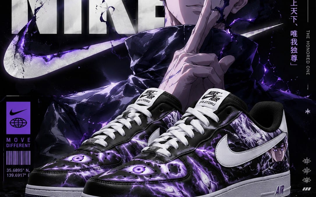 Nike × Gojo Satoru Six Eyes Limited Edition Collection Poster