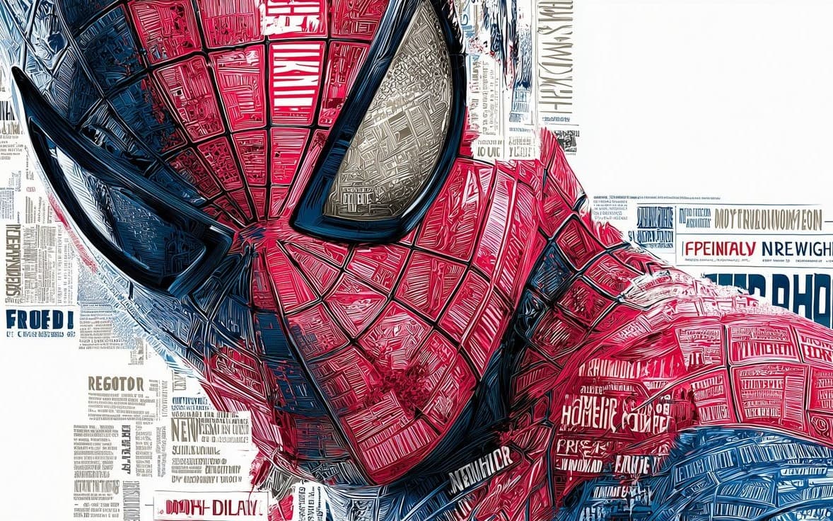 Spider-Man: Comic Mosaic Premium Art Poster
