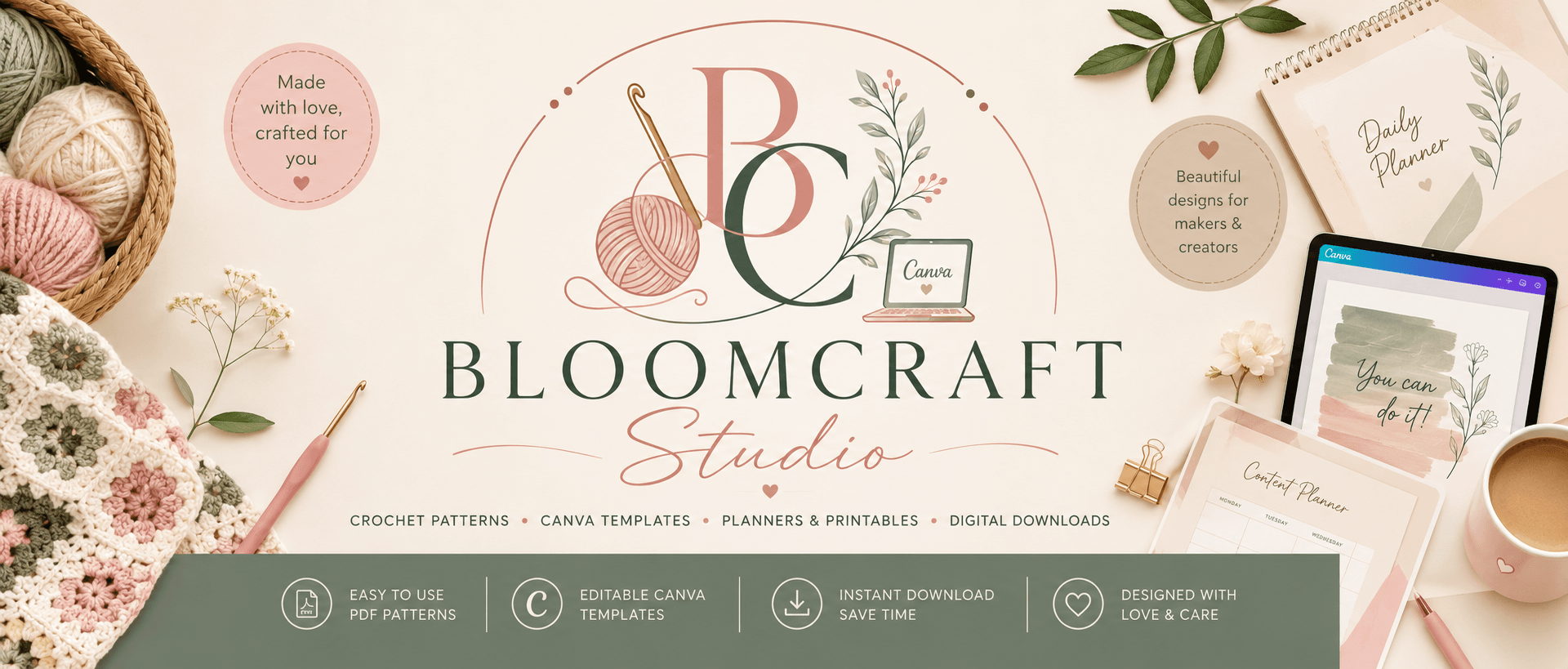 Bloom Craft Studio Shop-Banner