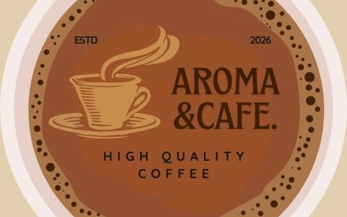 Aroma coffee shop logo
