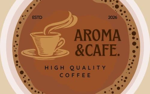 Aroma coffee shop logo