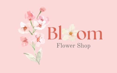 Bloom flower shop logo.