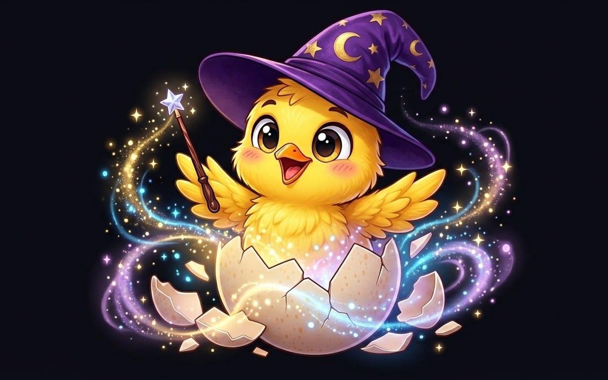 Cute Baby Chick & Cracked Egg Sticker Bundle – 20 Adorable Chibi Chicken Themes, Transparent PNG Digital Stickers