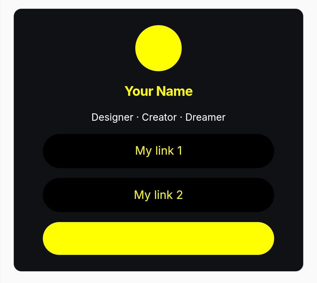 Royal Yellow and Charcoal Black theme — Getly Pages theme