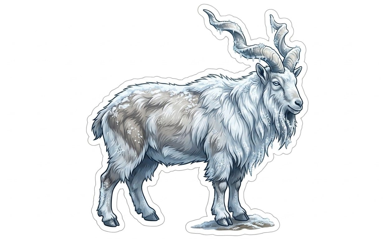 Majestic Markhor Sticker Bundle – Luxury Mountain Goat Digital Stickers | Royal, Adventure & Pakistan Markhor Designs