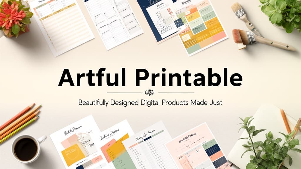 Artful Printable store banner