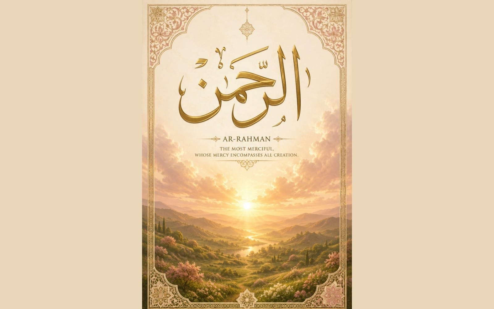 99 Names of Allah — Geometric Islamic Wall Art Prompt Pack
