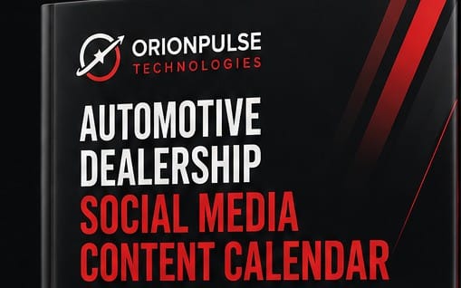 Automotive Dealership Social Media Content Calendar