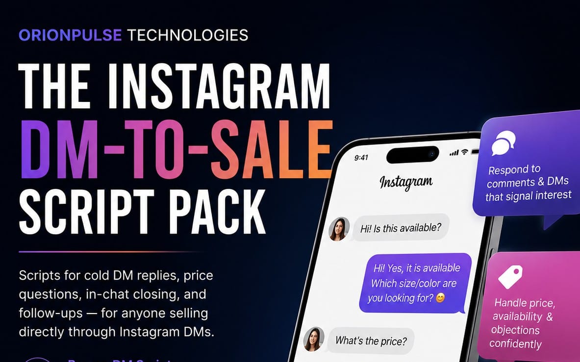 Instagram DM-to-Sale Script Pack