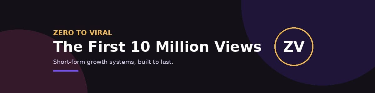 Zero to viral store banner