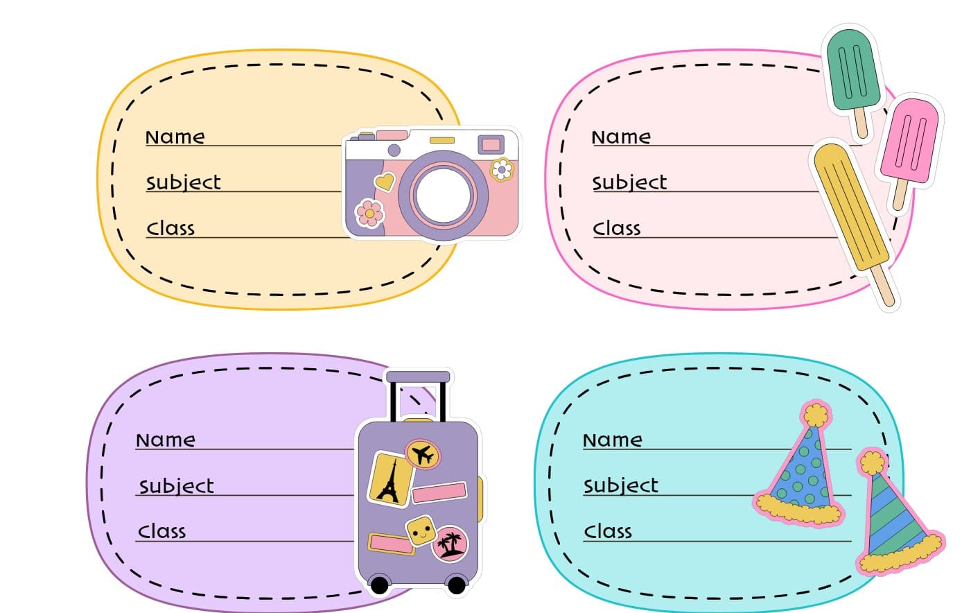 Introduction stickers for note book