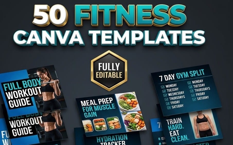 50 Editable Instagram Templates for Fitness & Gym Coaches