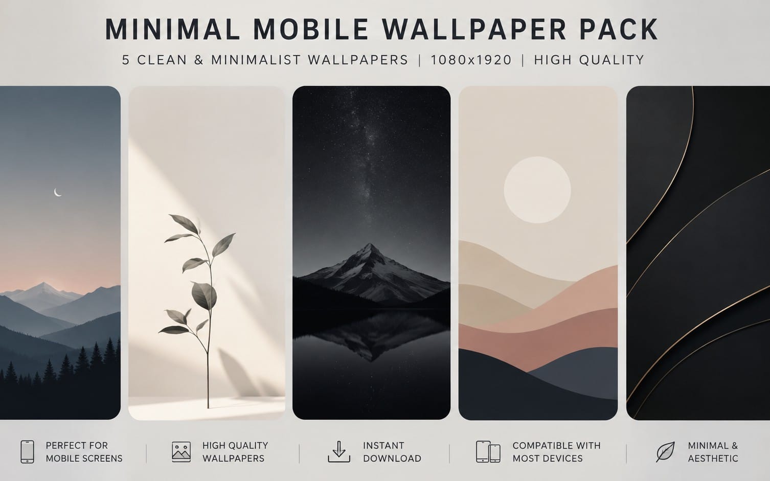 Minimal Mobile Wallpaper Pack