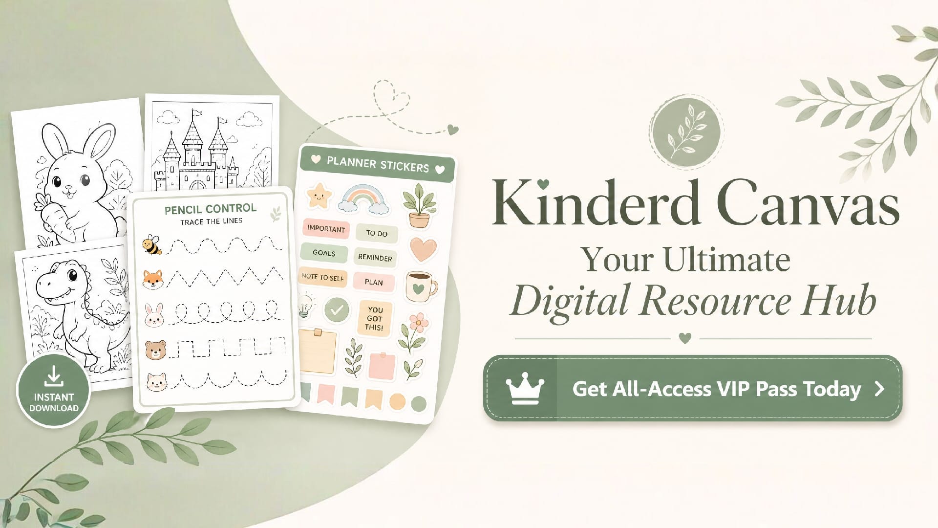 Баннер магазина Kinderd Canvas | Digital Store