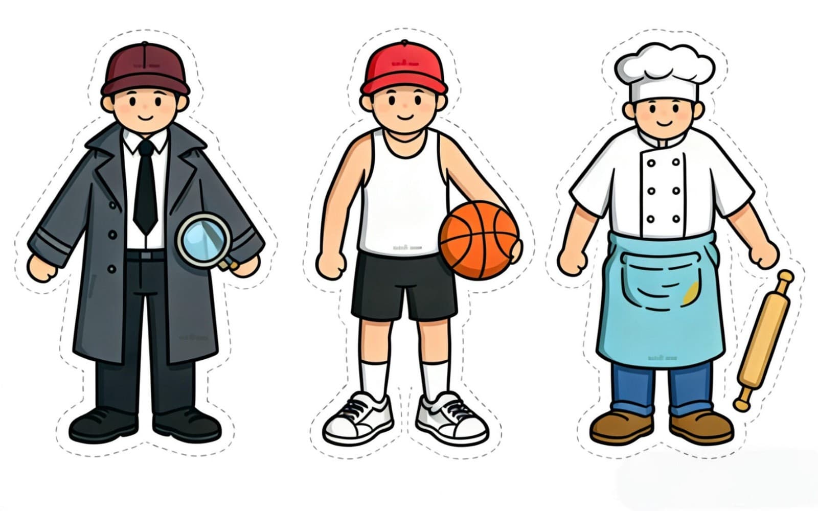6 Career Theme Digital Stickers Pack 02 | Professional & Creative Character Icons