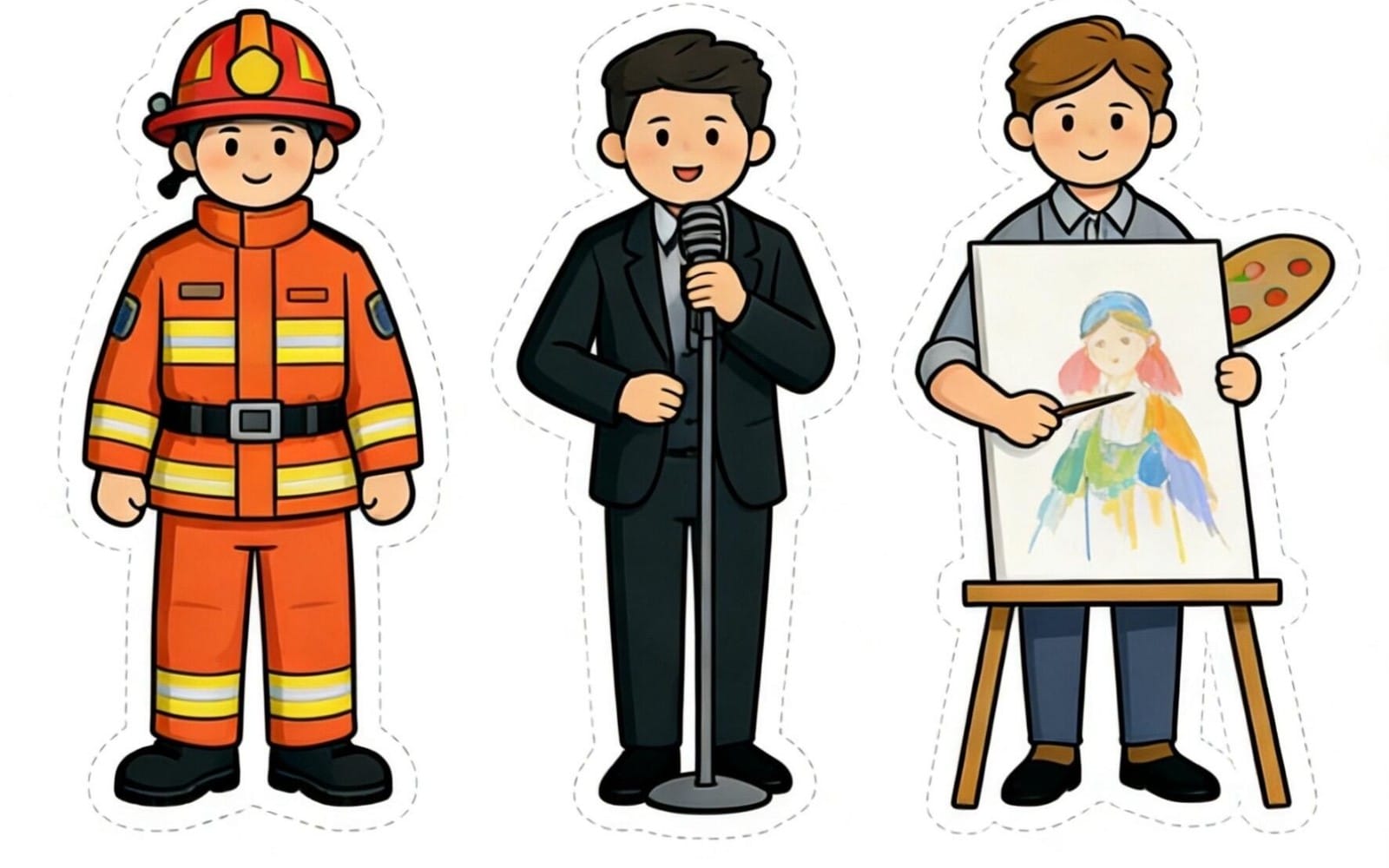 5 Career Theme Digital Stickers Pack 03 | Creative Role-Play Icons
