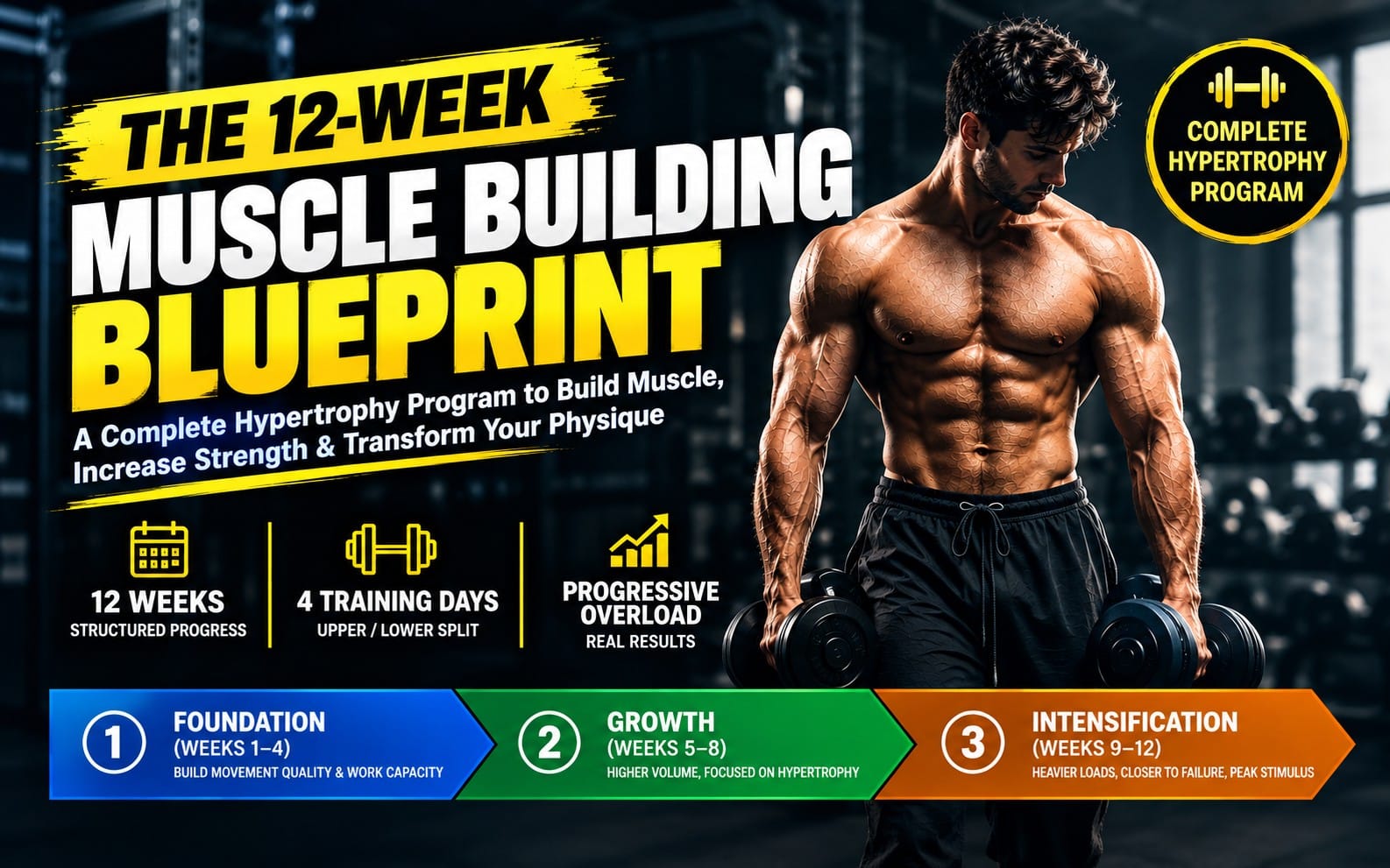 THE 12-WEEK MUSCLE BUILDING BLUEPRINT