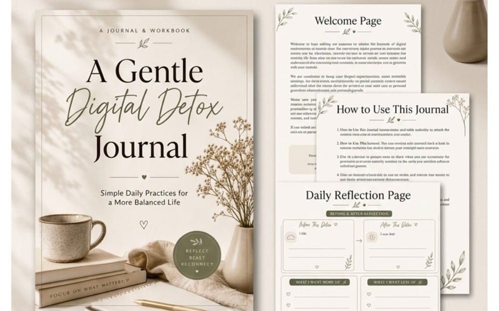 A Gentle Digital Detox Journal