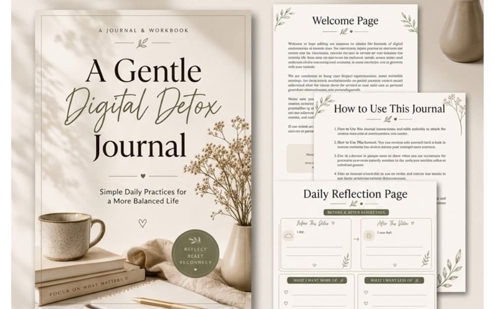 A Gentle Digital Detox Journal