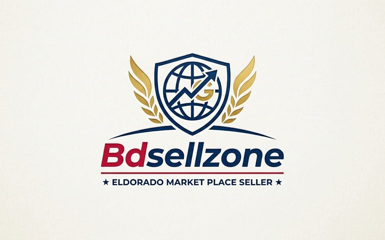 Jebu AI digital logo for BaseLLzone marketplace seller with shield globe and winged emblem