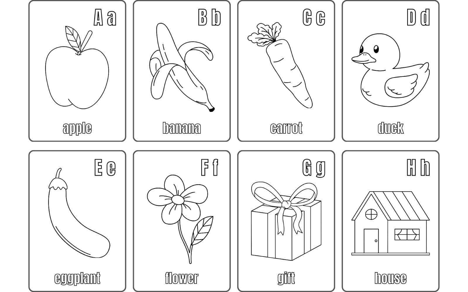 A to Z Coloring Book