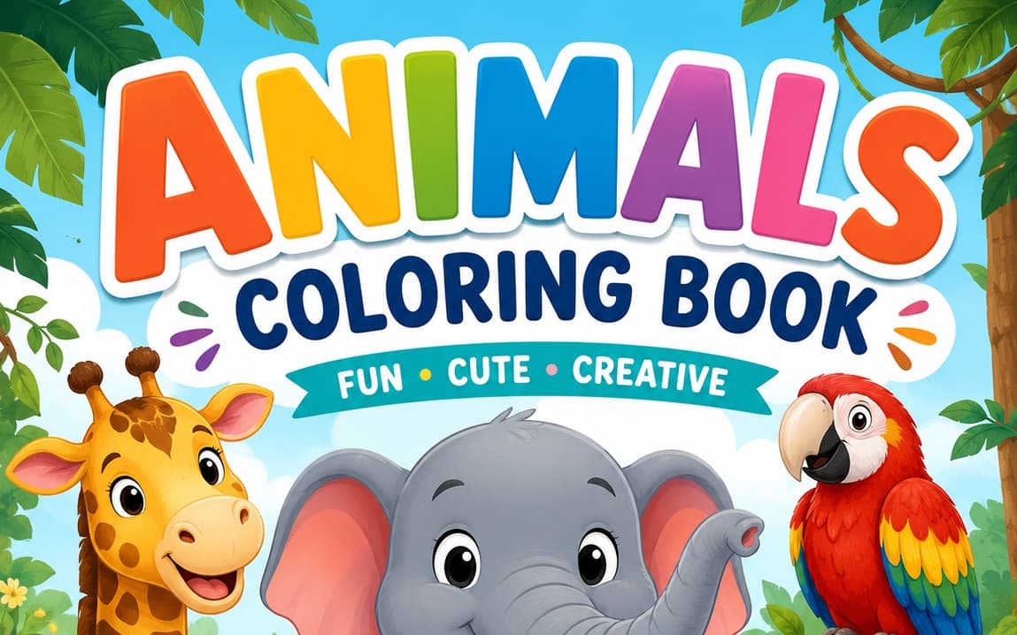 Animal coloring book