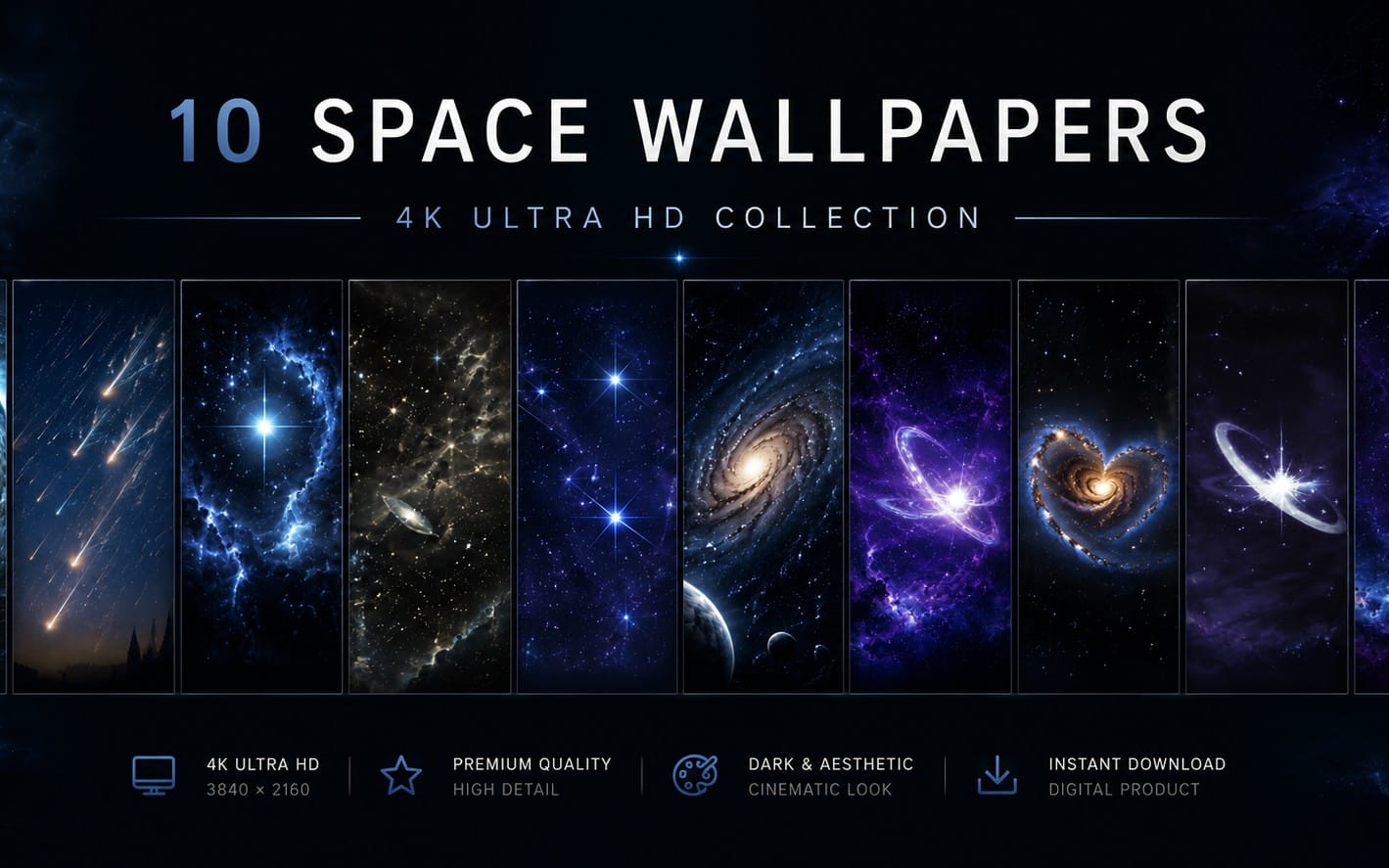 Deep Space — 10 Premium 4K Desktop Wallpapers