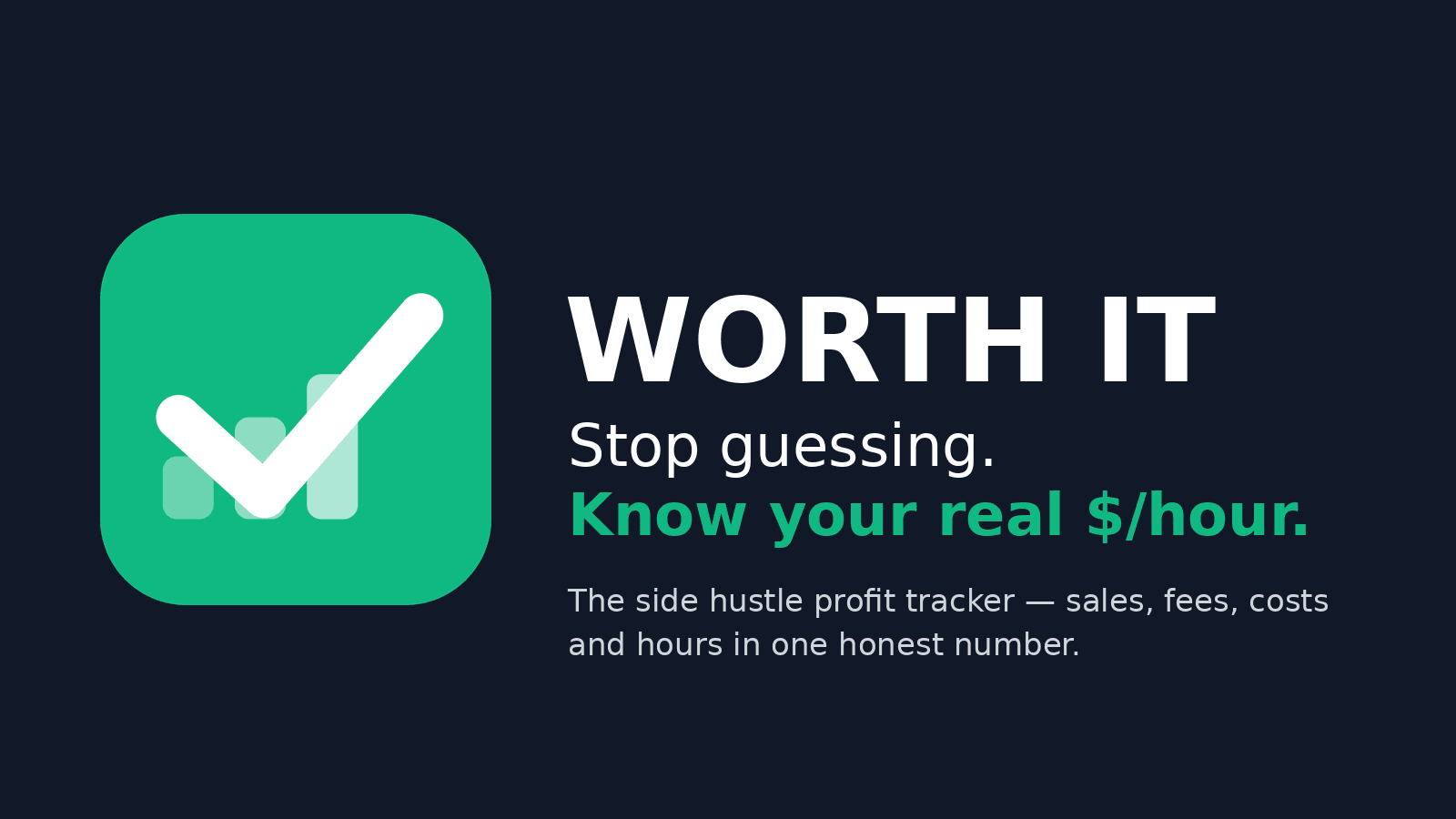 Worth It store banner