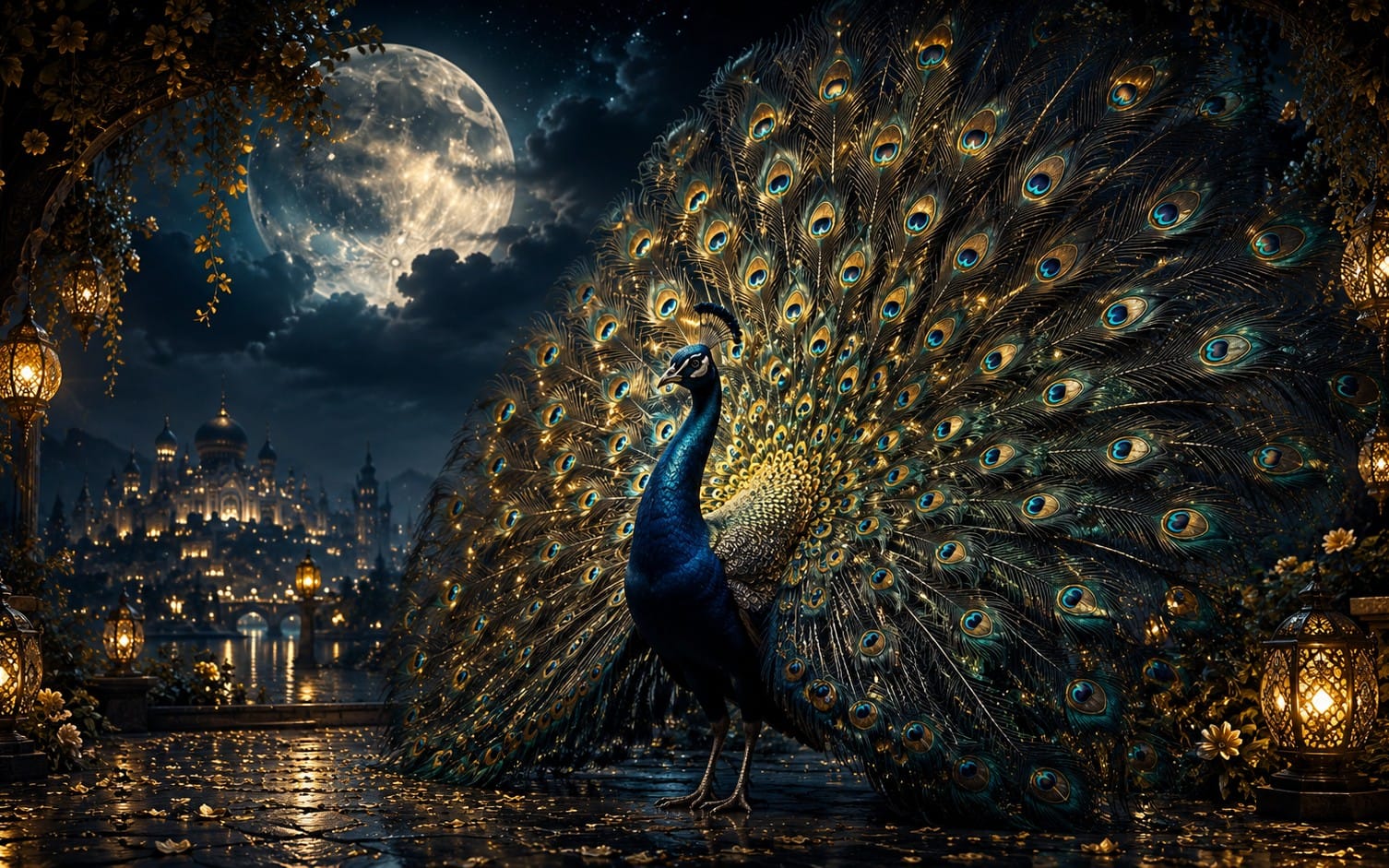 Midnight Peacock: Palace of Dreams